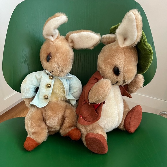 Vintage Peter Rabbit and Benjamin Bunny stuffed animals - Picture 1 of 4